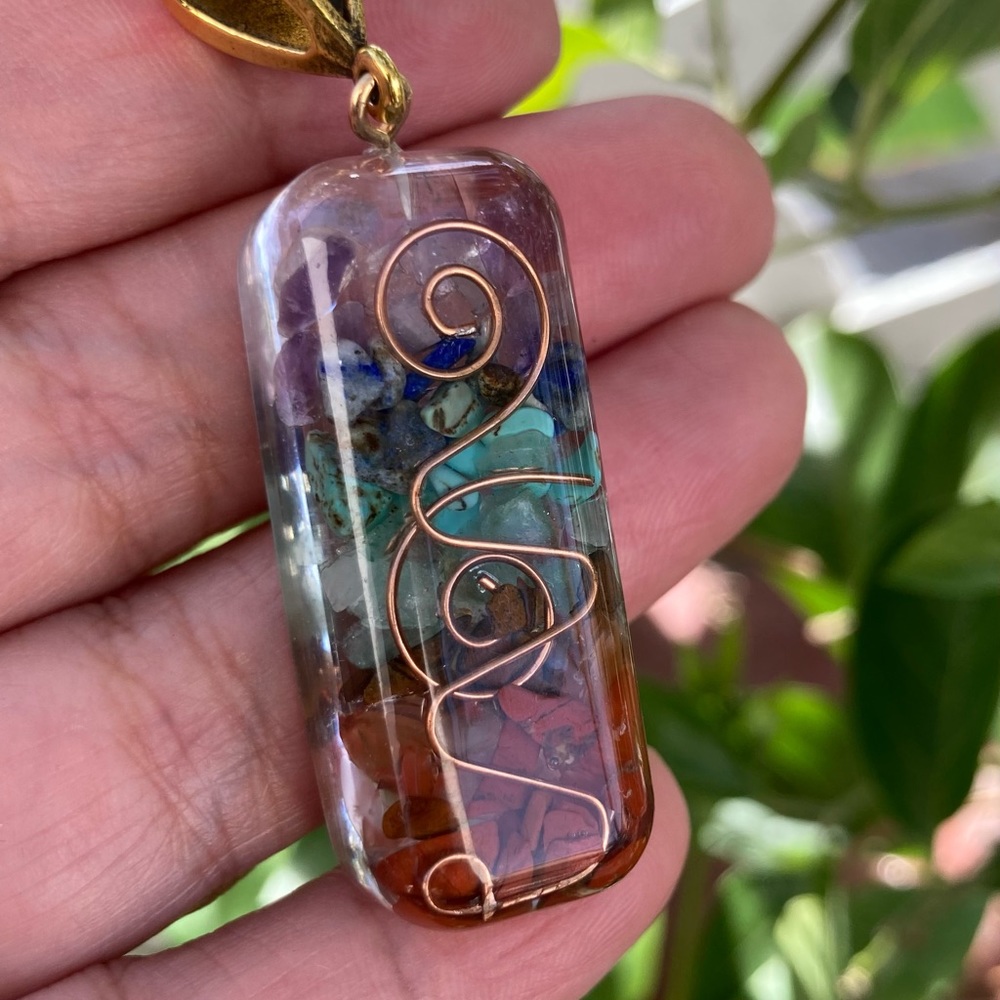 Chakra Orgone Pendant